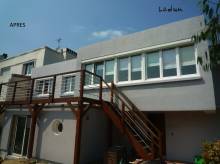 Sur Fécamp, rénovation d'un pavillon avec isolation thermique par l'extérieur