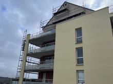 Travaux de ravalement sur un immeuble en co-propriété à Dieppe